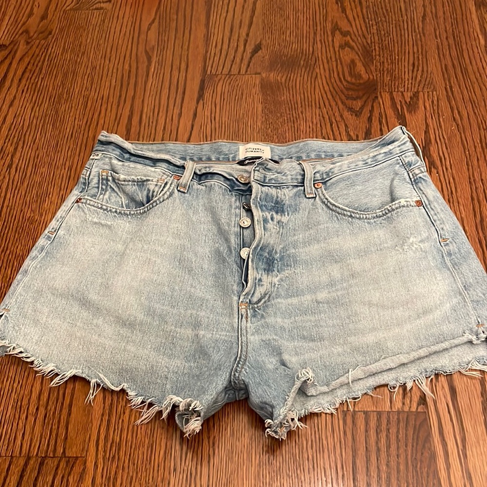 Citizens Of Humanity Light Blue Denim Jean Shorts